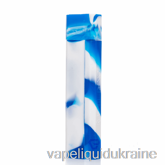 Vape Liquid Ukraine White Rhino Silicone Dab Out [Pyrex] Blue White